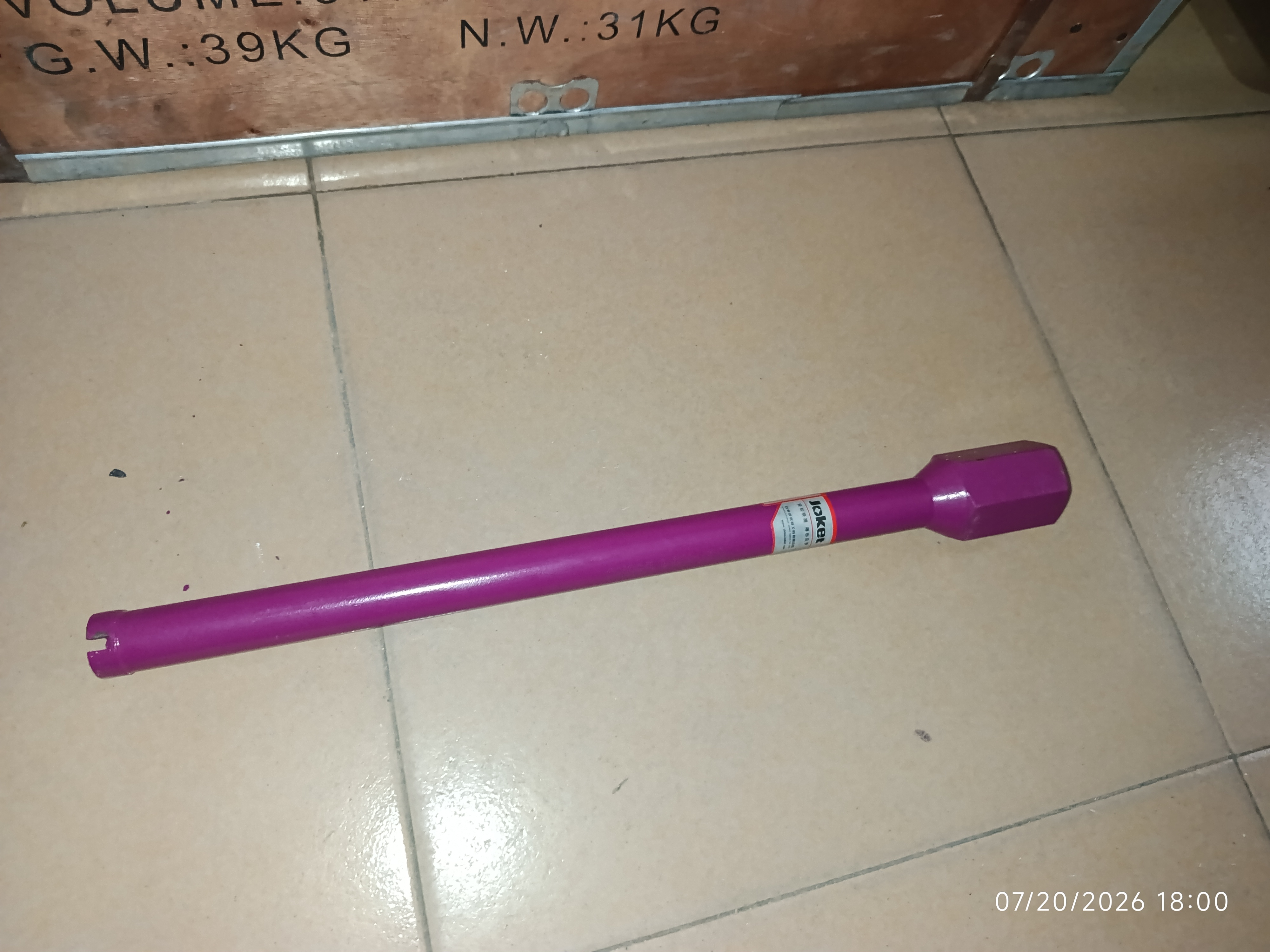 Joket 1-inch Diamond Core Drill Bit.