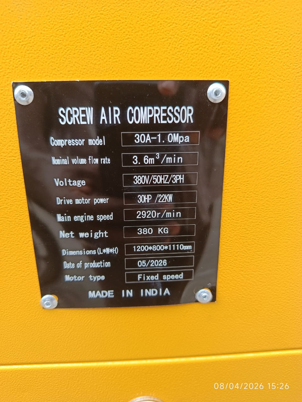 Kaeser / ND S30 Industrial Screw Air Compressor