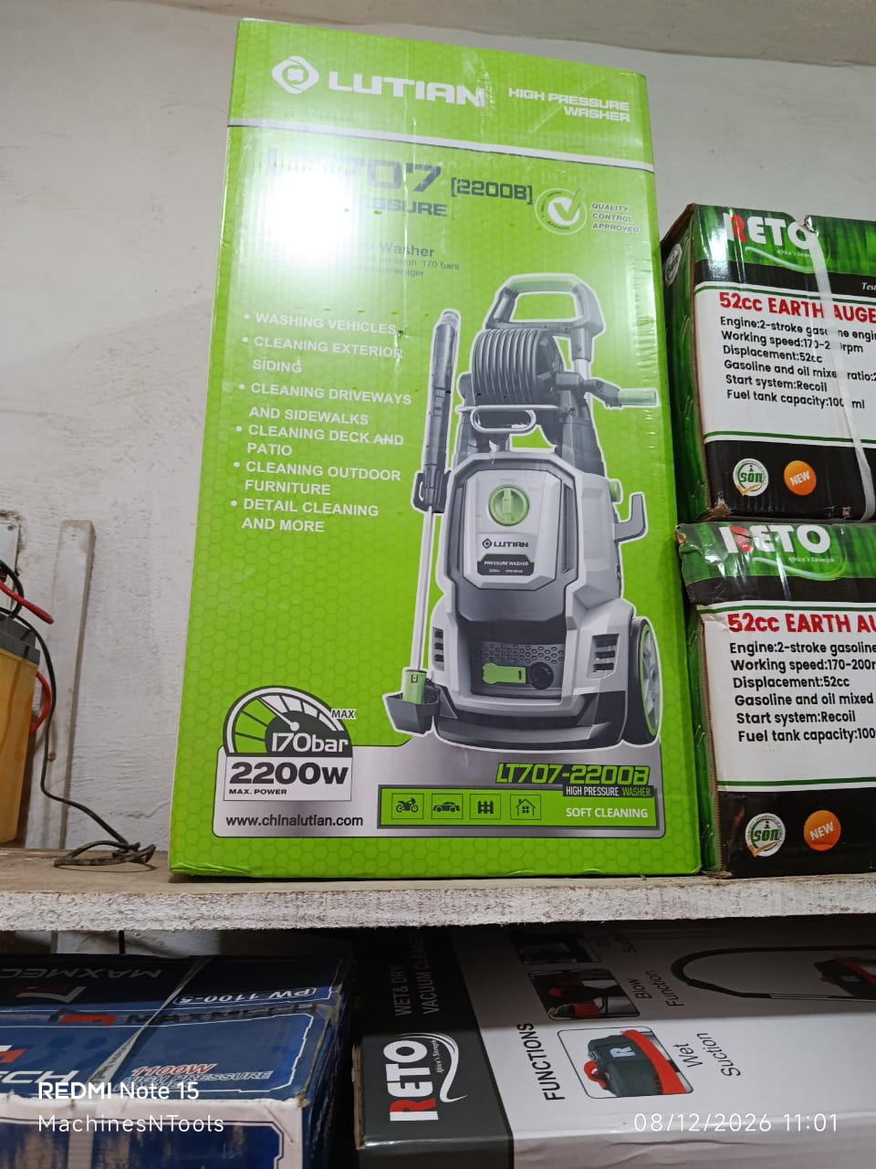 Lutian LT707-2200B High Pressure Washer