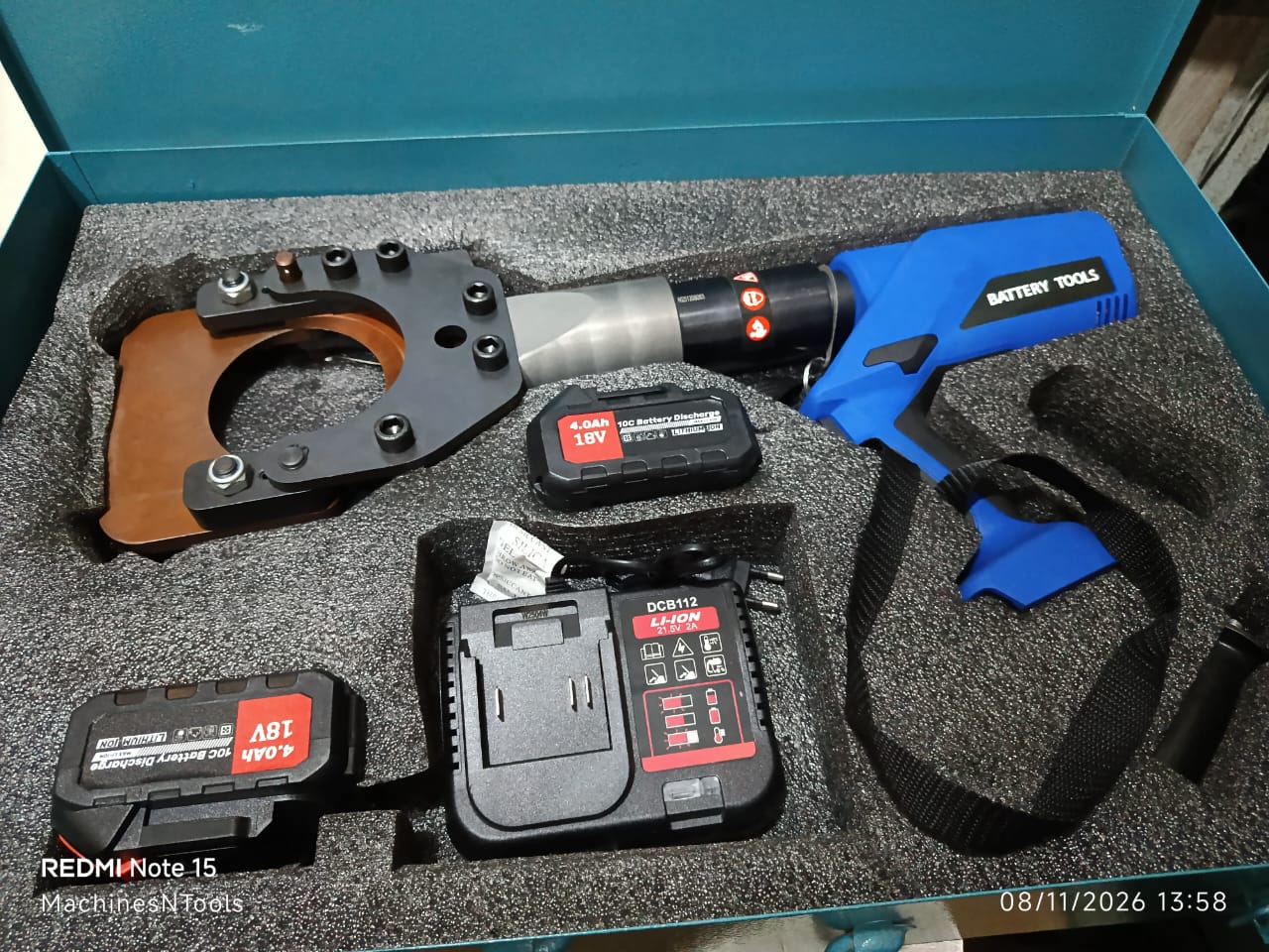105mm Heavy-Duty Cordless DC Hydraulic Cable Cutter
