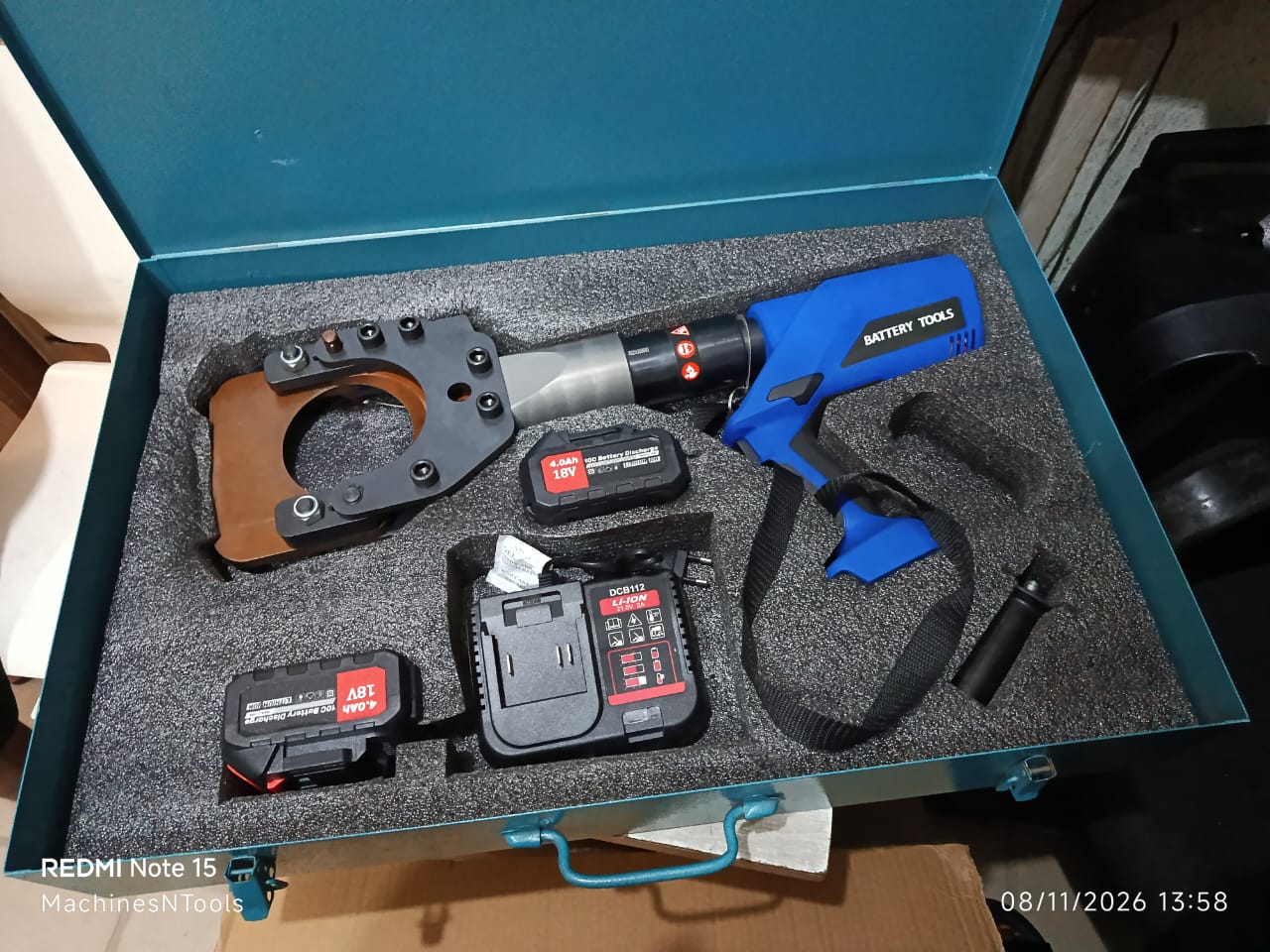 105mm Heavy-Duty Cordless DC Hydraulic Cable Cutter