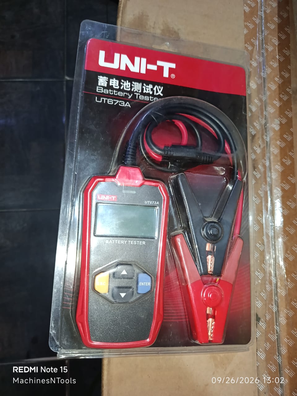 UNI-T UT673A Digital Automotive Battery Tester