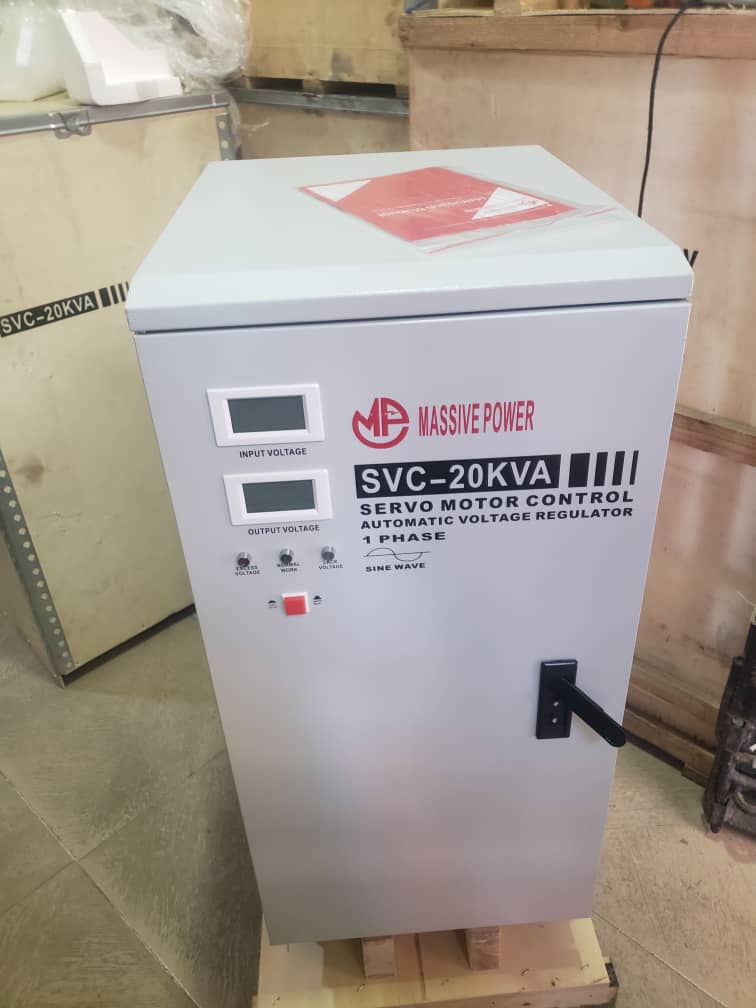 Massive Power SVC-20kVA Servo Motor Control Automatic Voltage Regulator