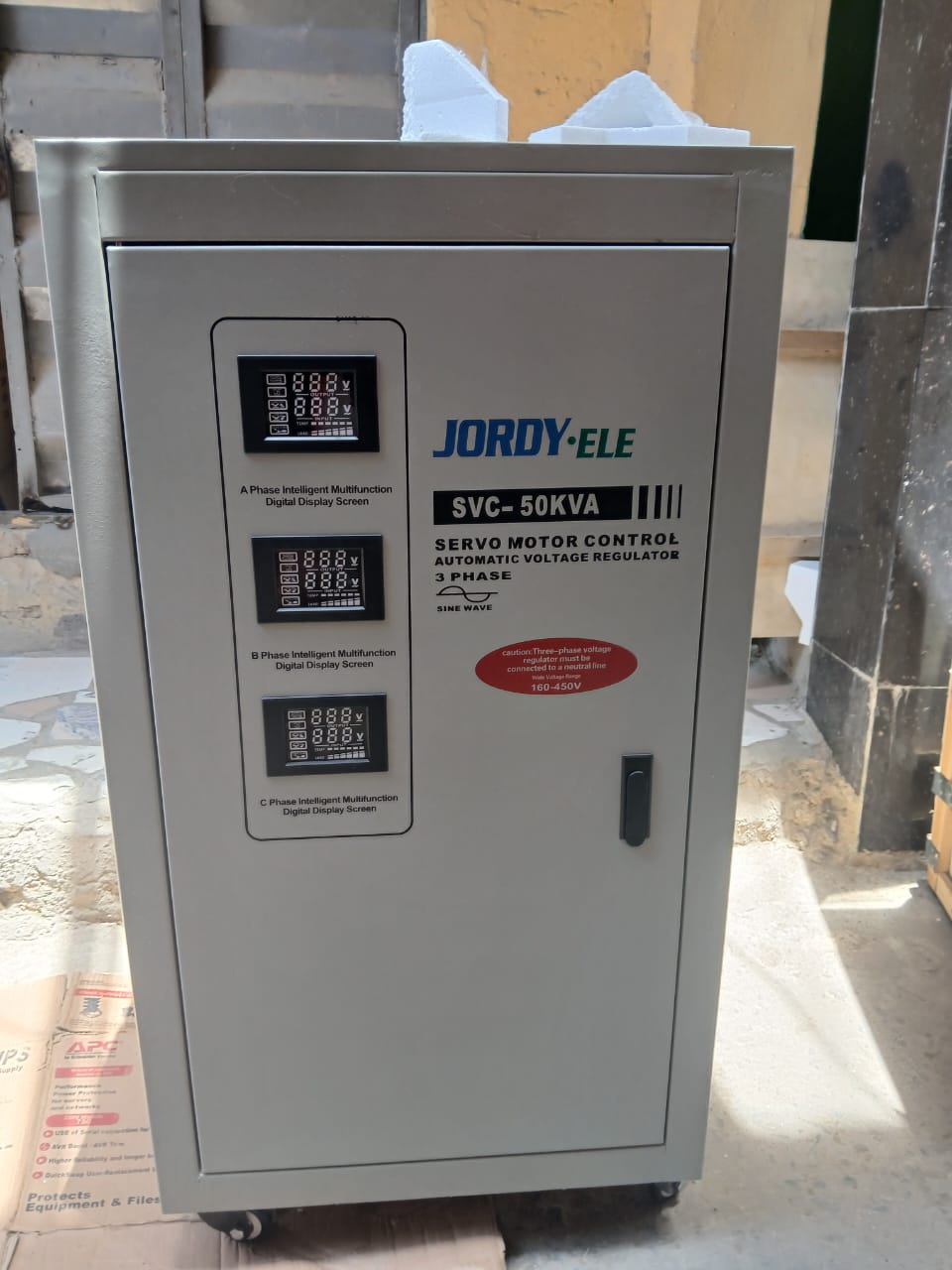 JORDY-ELE 50kVA 3-Phase Servo Motor Control Automatic Voltage Regulator