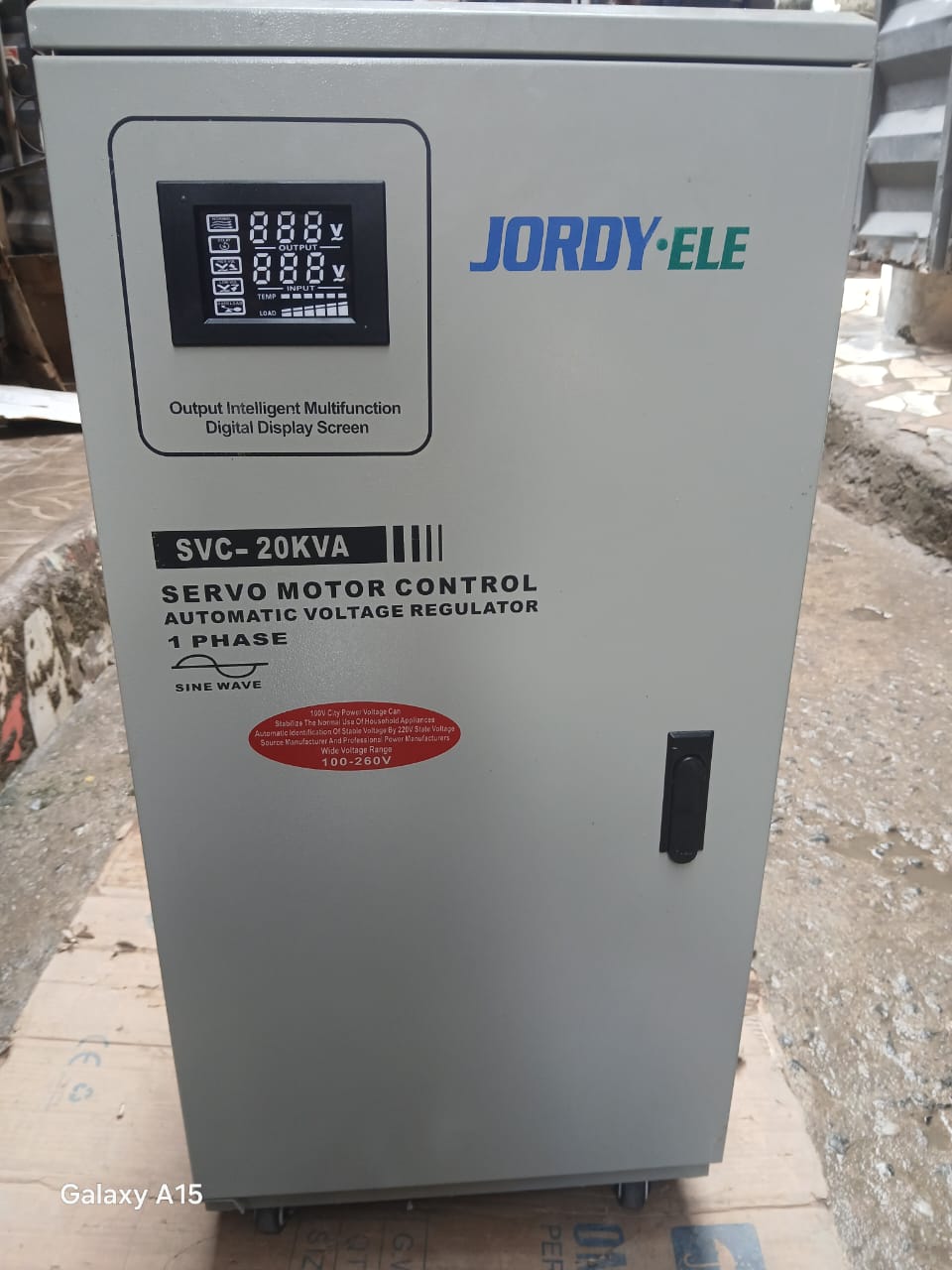 JORDY-ELE 20kVA 1-Phase Servo Motor Control Automatic Voltage Regulator