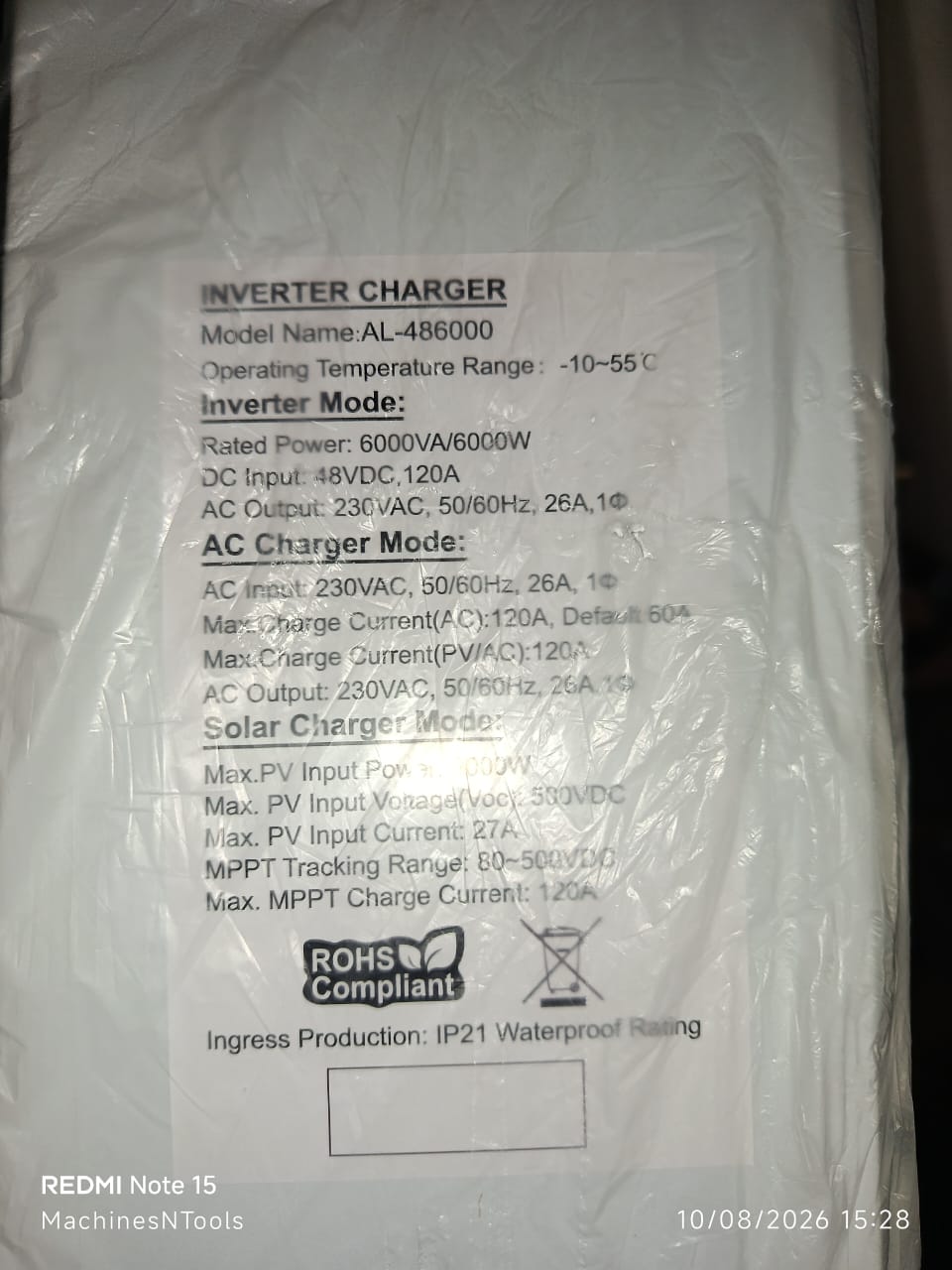 GICL Power AL-486000 All-in-One Hybrid Inverter