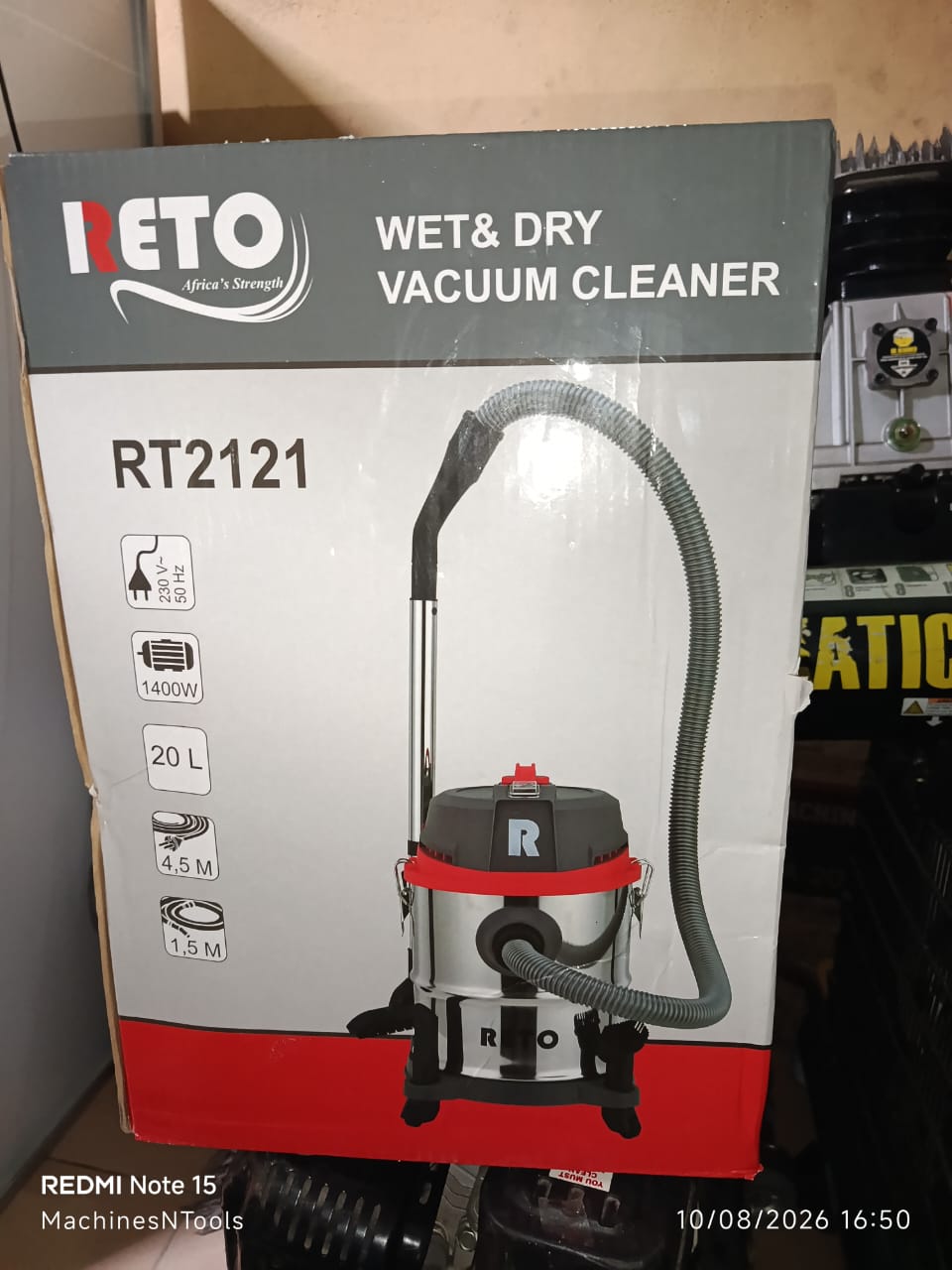 RETO RT2121 Wet & Dry Vacuum Cleaner