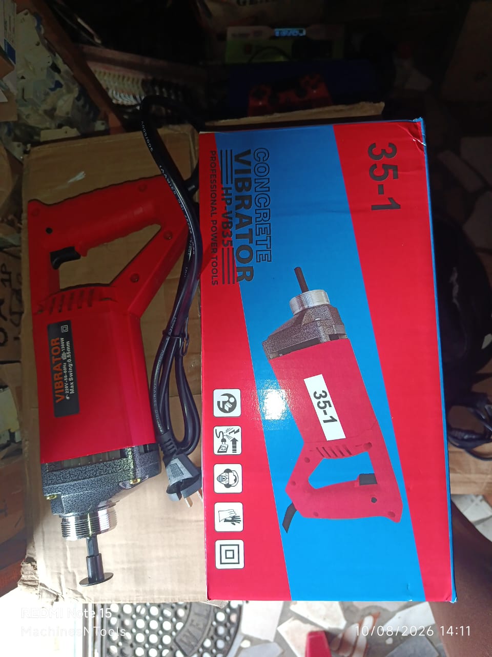 Handheld Concrete Vibrator (Model HP-VB35 / 35-1)